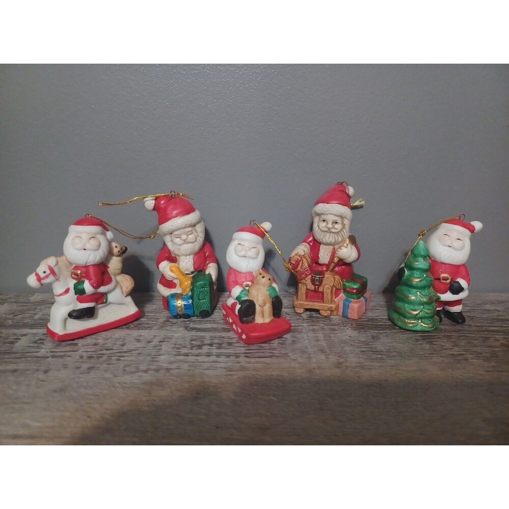 Santa Workshop Ornaments Christmas Around The World Made In Taiwan
